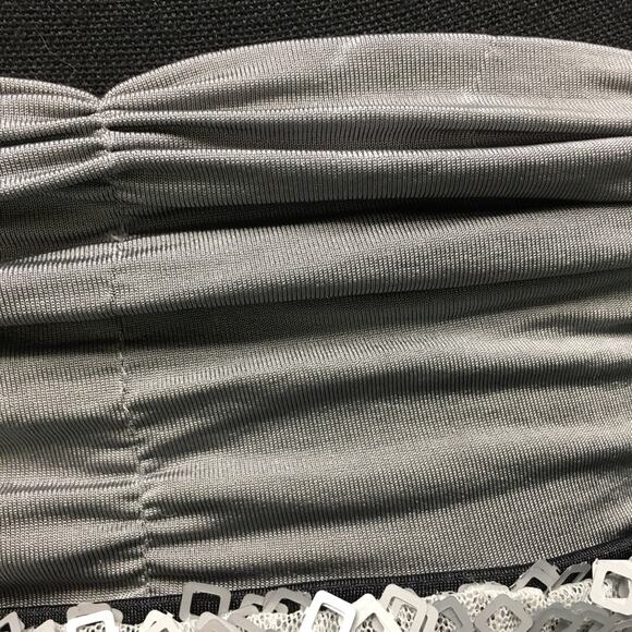 Alice San Diego Silver, Gray and, blue sequin strapless romper size Large - Picture 9 of 16